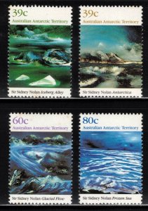 AUSTRALIAN ANTARCTIC 1989 Paintings; Scott L77-80, SG 84-87; MNH