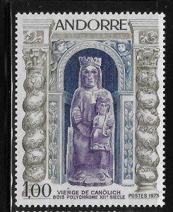 Andorra French Admin 1973 Virgin of Canolich Sc 221 MNH A948