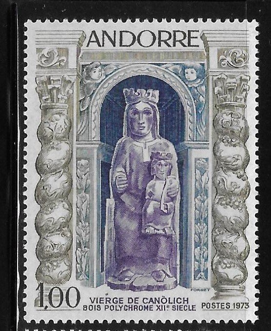 Andorra French Admin 1973 Virgin of Canolich Sc 221 MNH A948