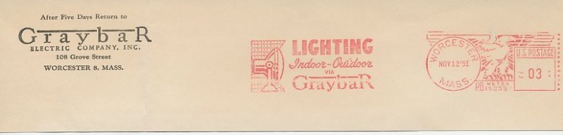 Meter top cut USA 1951 Lighting - Lamp - Graybar