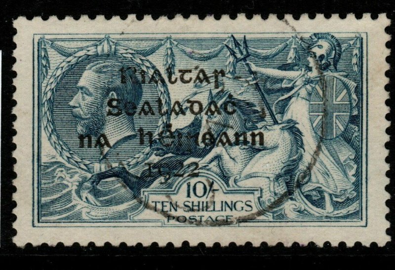 IRELAND SG21 1922 10/= DULL GREY-BLUE FINE USED