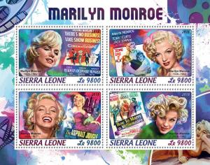 Z08 SRL18415a Sierra Leone 2018 Marilyn Monroe MNH ** Postfrisch