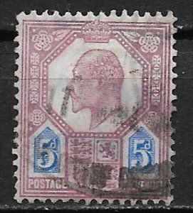 1902 Great Britain 134 King Edward VII 5p used space filler