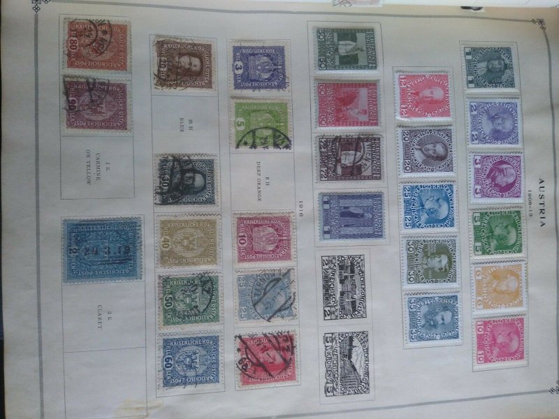 187 Austria stamps 1800s 1900s Collection. 