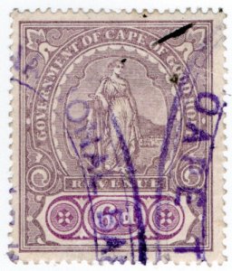 (I.B) Cape of Good Hope Revenue : Stamp Duty 6d 