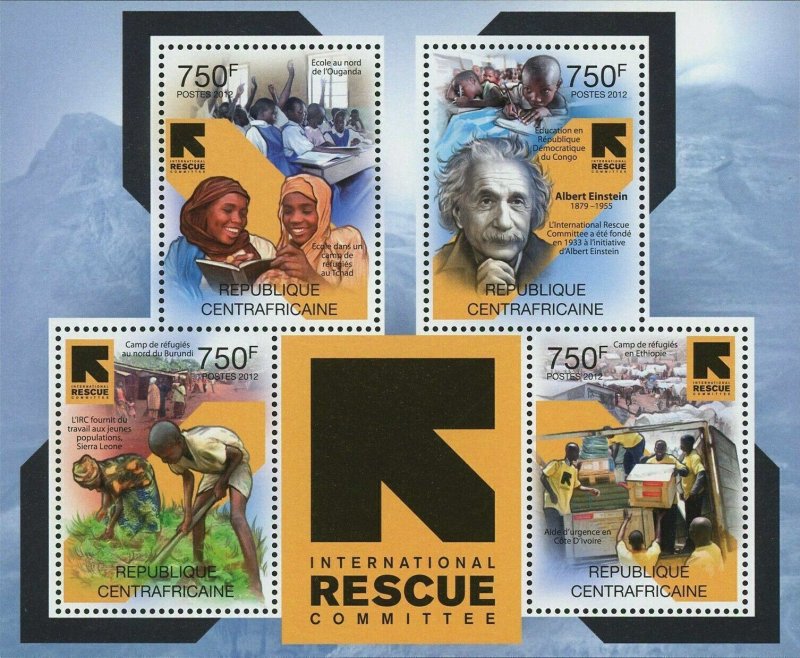 International Rescue Committee Stamp Refugees Schools Camps S/S MNH #3557-3560 