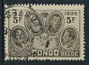 Belgian Congo, Sc #165, 5fr Used