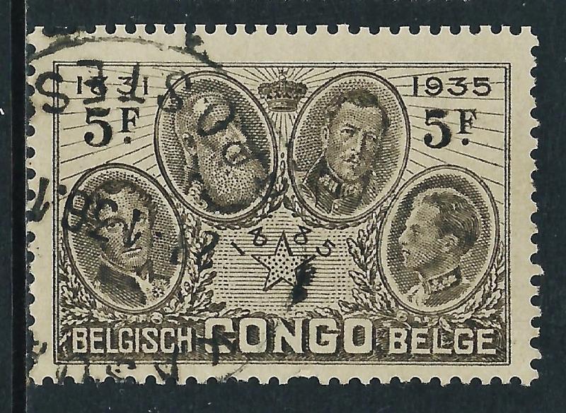 Belgian Congo, Sc #165, 5fr Used