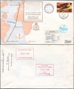 RD6a Falkland Islands to UK Signed by Pilot/Crew Member (A)