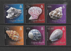 SHELLS - CAYMAN ISLANDS #1058-63 MNH