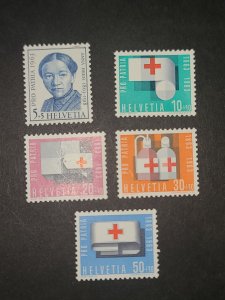 Switzerland #B324-8 MNH Complete Set