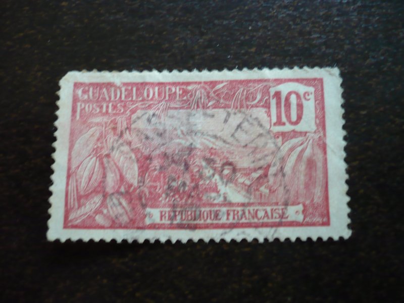 Stamps - Guadeloupe- Scott# 59 - Used Part Set of 1 Stamp