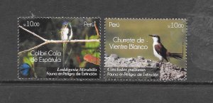 BIRDS - PERU #1800-01 MNH