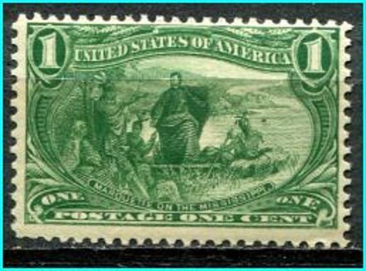 USA #285   Mint Never Hinged   Trans Missiissippi exposition issue 