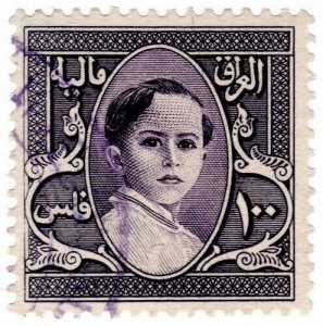 (I.B) Iraq Revenue : Duty Stamp 100f (King Faisal II)