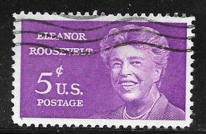 USA 1236: 5c Eleanor Roosevelt (1884-1962) First Lady, used, VF