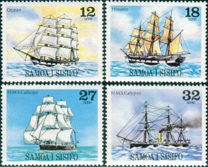 Samoa 1981 SG584-587 Ships set MNH