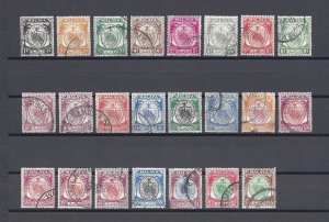 MALAYA/NEGRI SEMBILAN 1949/55 SG 42/62 USED Cat £160