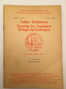 9839] Bochmann, Kataloge der deutschen Gelegenheitsstempel, Heft Nr. 25, gebrauc