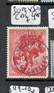 SEYCHELLES  KGVI  9C TREE     SG 138 VICTORIA SON CDS    VFU   P0716H