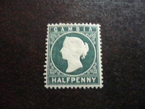 Stamps - Gambia - Scott# 12 - Mint Hinged Part Set of 1 Stamp