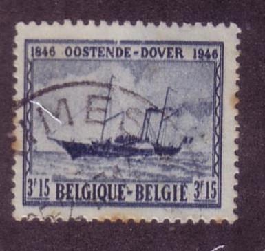 Belgium Sc.# 370 Used Ship stained