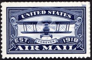 SC#5281 (50¢) United States Airmail (Blue) Single (2018) SA
