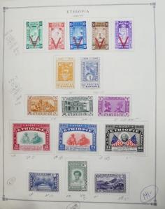 EDW1949SELL : ETHIOPIA Beautiful all VF Mint OG LH collection between 1942-1965.