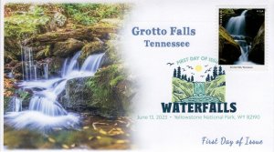 23-146, 2023, Waterfalls, First Day Cover, Digital Color Postmark, Grotto Falls