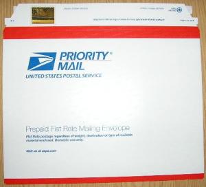 U675 Mint Priority Mail envelope