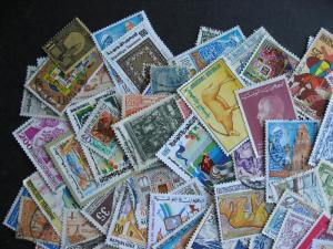 TUNISIA elusive mixture (duplicates, mixed condition) of 100 check them out!