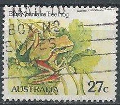 Australia 790 (used) 27c Blue Mountains tree frog