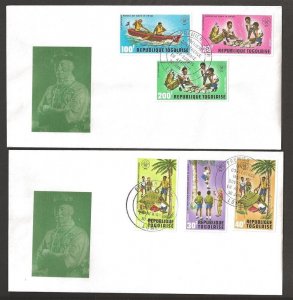 1973 Scouts Togo 1st World Conference Africa FDC IMPERF
