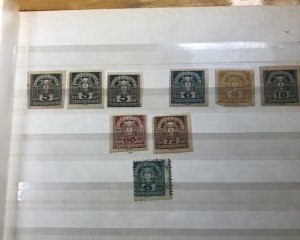 Red Stock Book With Old Stamps  Of Austria Very Clean