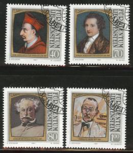 LIECHTENSTEIN Scott 722-725 Used CTO 1981 visitor set