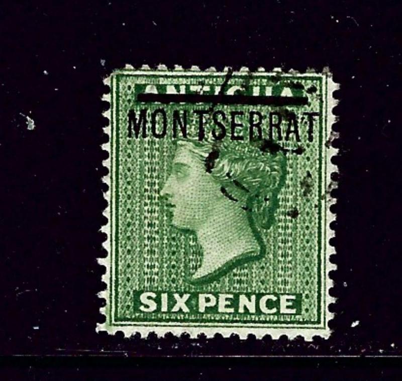 Montserrat #2 MH 1876 issue short perf 