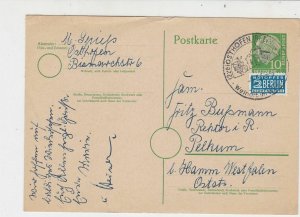 Germany 1955 Osthofen Cancel Obligatory Tax Aid for Berlin Stamps Card Ref 26032