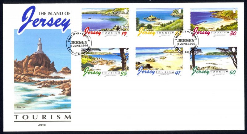 Jersey Sc# 761-766 FDC 1996 Tourism