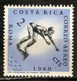 Costa Rica; 1960: Sc. # C304: O/Used Single Stamp