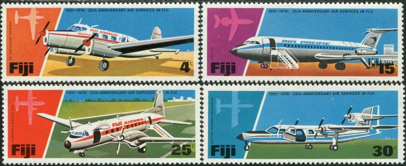 Fiji 1976 SG532-535 Air Services set MLH