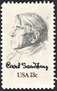 SC#1731 13¢ Carl Sandburg Single (1978) MNH