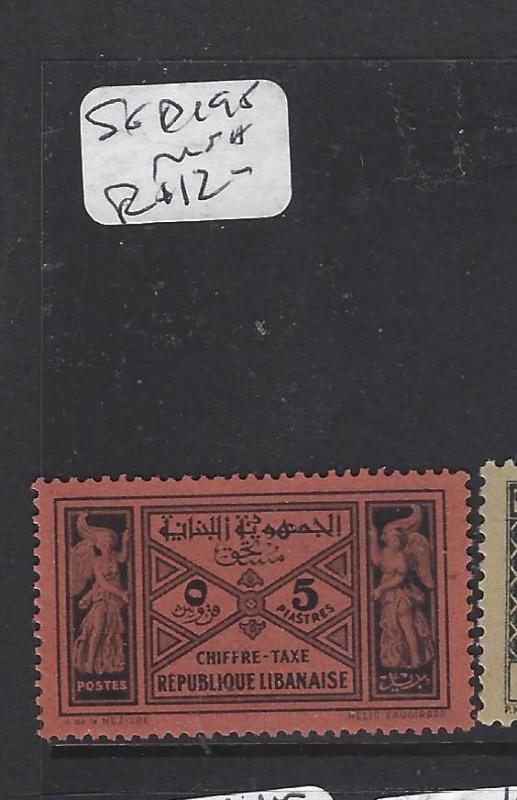 LEBANON  (PP1909B)  POSTAGE DUE 5 PI SG D195   MNH