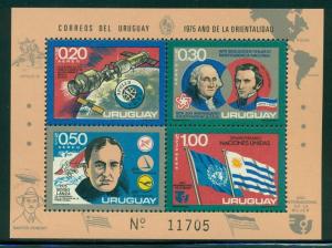 Uruguay Scott #C414 Mi Bl 26 MNH Anniversaries & Events Apollo IWY USA Space CV$