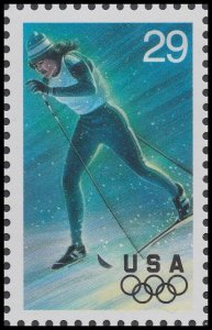 US 2810 Winter Olympics Nordic Skiing 29c single MNH 1994