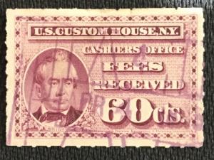 US #RL5 Used Single US Customs Fee Silas Wright