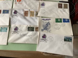 Iceland first day covers 16  items Ref A1929