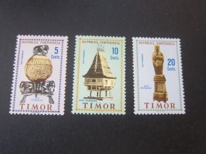 Timor 1961 Sc 301-3 MH