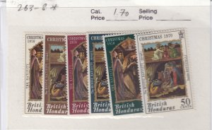 British Honduras 263-8 Christmas mint