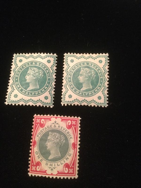 Great Britain Scott #125& 126 Mint Hinged Full Gum!