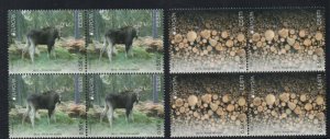 Estonia Sc 670-671 2011 Europa , Year of Forests, stamp set mint NH blocks of 4